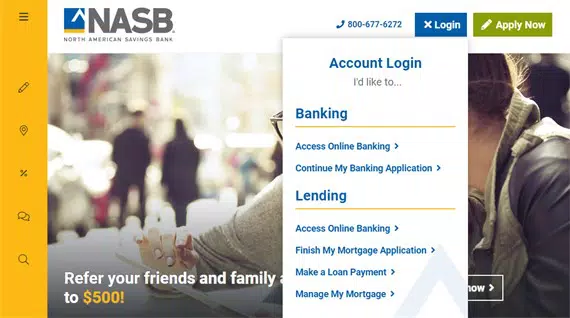 home page online banking
